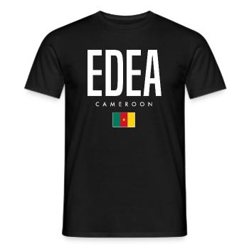 Edea Kamerun Kameruner - Männer T-Shirt - Schwarz - Vorne - AI Model Male 178 light (178cm)