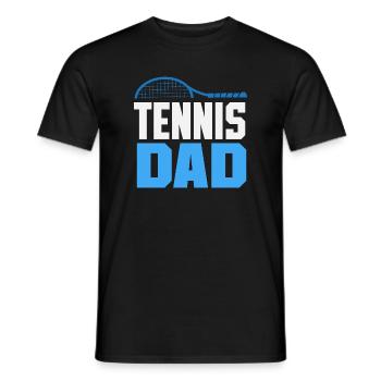 Tennis Papa Spieler Für Sportliebhaber - Männer T-Shirt - Schwarz - Vorne - AI Model Male 178 light (178cm)