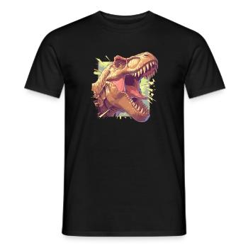 Dino Dinosaure Dinosaure - T-shirt homme - noir - Devant - AI Model Male 178 light (178cm)