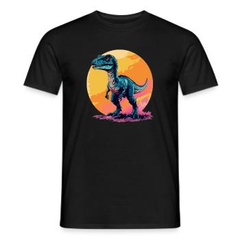Dino Dinosaure Dinosaure - T-shirt homme - noir - Devant - AI Model Male 178 light (178cm)