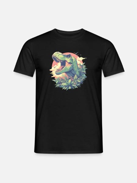 Dino Dinosaur Dinosaur - Men's T-Shirt - black