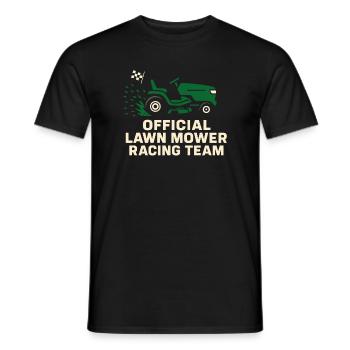 Tondeuse à gazon Tondeuse à gazon Racing Tondeuse à gazon de course - T-shirt homme - noir - Devant - AI Model Male 178 light (178cm)