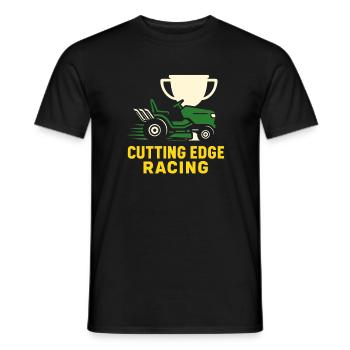 Tondeuse à gazon Tondeuse à gazon Racing Tondeuse à gazon de course - T-shirt homme - noir - Devant - AI Model Male 178 light (178cm)