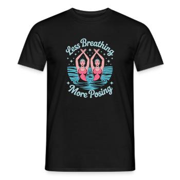Natation synchronisée Natation artistique Sports nautiques - T-shirt homme - noir - Devant - AI Model Male 178 light (178cm)