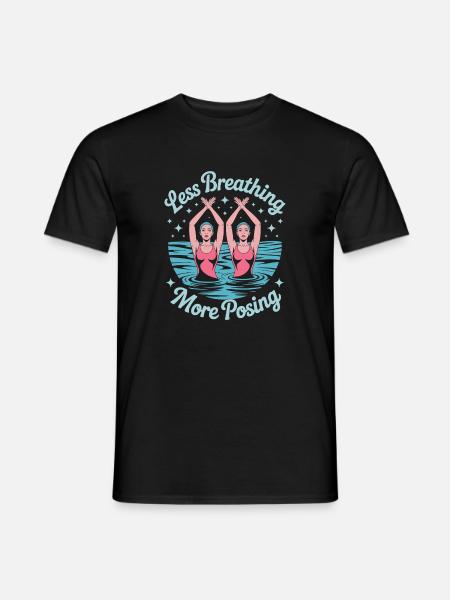 Synchronschwimmen Kunstschwimmen Wassersport - Männer T-Shirt - Schwarz