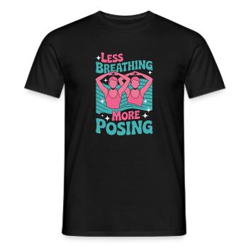 Synchronized swimming Artistic swimming Water sports - Men's T-Shirt - black - Front - AI Model Male 178 light (178cm)