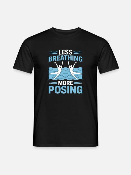 Synchronschwimmen Kunstschwimmen Wassersport - Männer T-Shirt - Schwarz