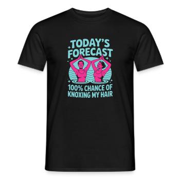 Synchronschwimmen Kunstschwimmen Wassersport - Männer T-Shirt - Schwarz - Vorne - AI Model Male 178 light (178cm)