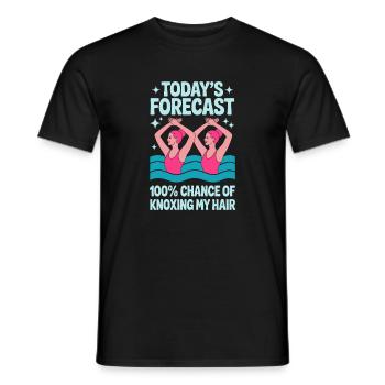 Synchronschwimmen Kunstschwimmen Wassersport - Männer T-Shirt - Schwarz - Vorne - AI Model Male 178 light (178cm)