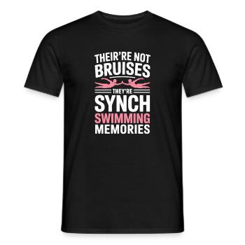 Synchronschwimmen Kunstschwimmen Wassersport - Männer T-Shirt - Schwarz - Vorne - AI Model Male 178 light (178cm)