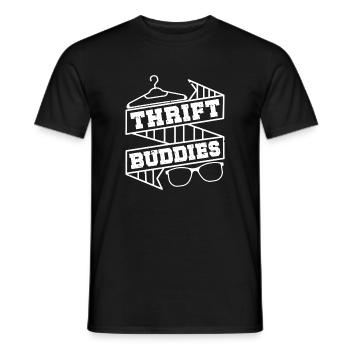 Thrift Shop Thrift Buddies Love Thrifting - Männer T-Shirt - Schwarz - Vorne - AI Model Male 178 light (178cm)