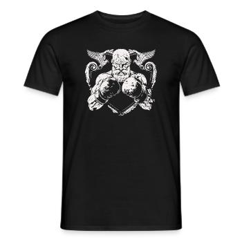 boxeur de combat - T-shirt homme - noir - Devant - AI Model Male 178 light (178cm)