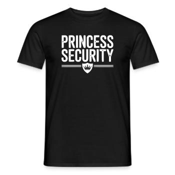 Prinzessin Sicherheit - Männer T-Shirt - Schwarz - Vorne - AI Model Male 178 light (178cm)
