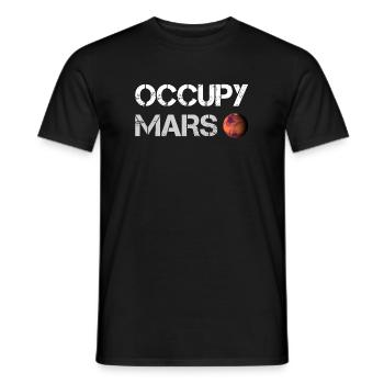 Occupy Mars (Space-X) - Männer T-Shirt - Schwarz - Vorne - AI Model Male 178 light (178cm)