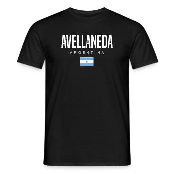 Avellaneda Argentina Argentinian - Men's T-Shirt - black - Front - AI Model Male 178 light (178cm)