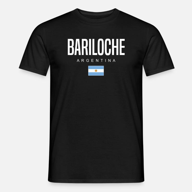 Bariloche Argentinien Argentinier - Männer T-Shirt - Schwarz