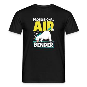 Public Fart Funny Inappropriate - Men's T-Shirt - black - Front - AI Model Male 178 light (178cm)