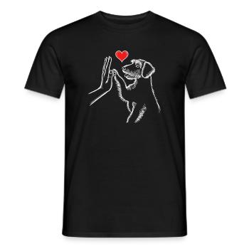 Dachshund, Dog, Wire-haired Dachshund, Dachshund Lover, Dachshund - Men's T-Shirt - black - Front - AI Model Male 178 light (178cm)