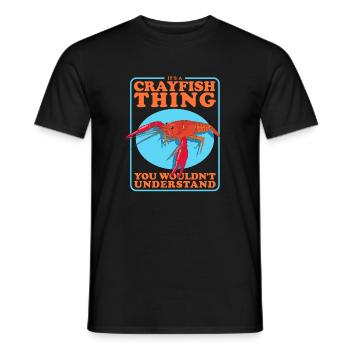 Flusskrebs Edelkrebs Meeresfrüchte Geschenke - Männer T-Shirt - Schwarz - Vorne - AI Model Male 178 light (178cm)