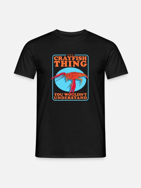 Crayfish Crayfish Seafood Gifts - Men's T-Shirt - black