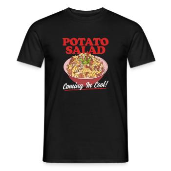Kartoffelsalat Härdöpfelsalat Geschenk - Männer T-Shirt - Schwarz - Vorne - AI Model Male 178 light (178cm)