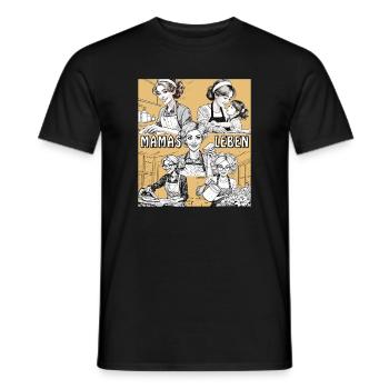 FRAU HAUSARBEIT MAMAS LEBEN - Männer T-Shirt - Schwarz - Vorne - AI Model Male 178 light (178cm)