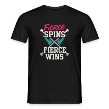 Baton Twirler Majorette Captain Squad Club - Men's T-Shirt - black - Front - AI Model Male 178 light (178cm)