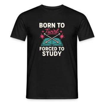 Baton Twirler Majorette Captain Squad Club - Men's T-Shirt - black - Front - AI Model Male 178 light (178cm)