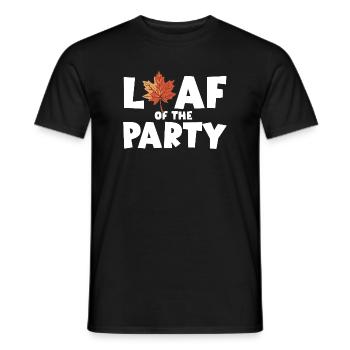 Leaf of the Party Happy Fall Harvest Autumn Leaf - Men's T-Shirt - black - Front - AI Model Male 178 light (178cm)