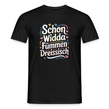 Widda Fümmen Dreissisch fête déjà ses 50 ans - T-shirt homme - noir - Devant - AI Model Male 178 light (178cm)