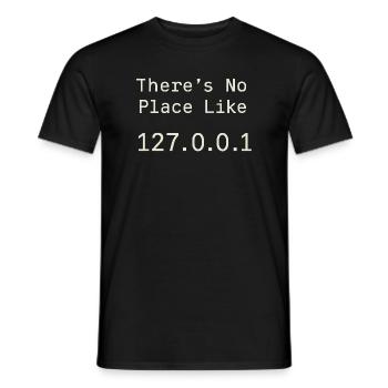 Es geht nichts über Localhost - Männer T-Shirt - Schwarz - Vorne - AI Model Male 178 light (178cm)