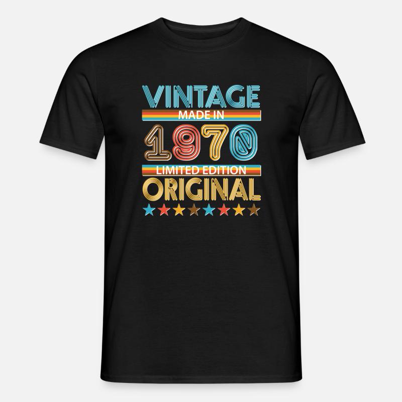 1970 - Männer T-Shirt - Schwarz