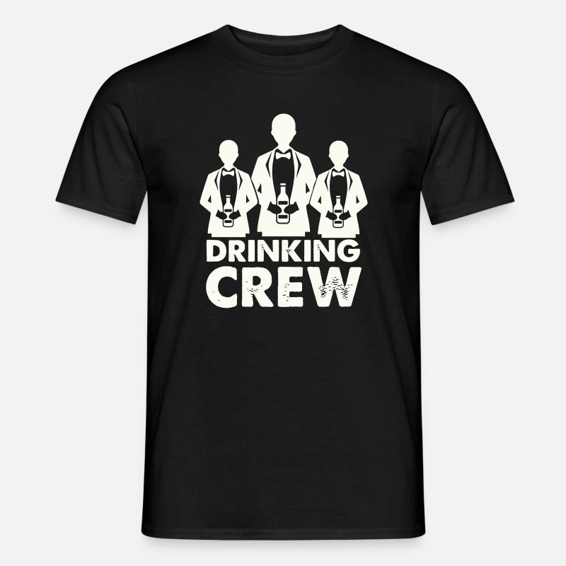 drinking_crew_01- - Männer T-Shirt - Schwarz