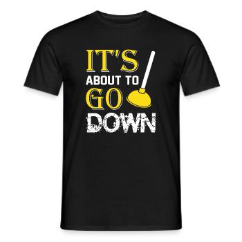 Heating Engineer Heating Construction Plumber Plumber - Men's T-Shirt - black - Front - AI Model Male 178 light (178cm)