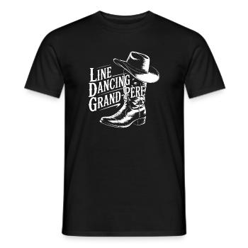 Opa-Tanzlinie - Männer T-Shirt - Schwarz - Vorne - AI Model Male 178 light (178cm)