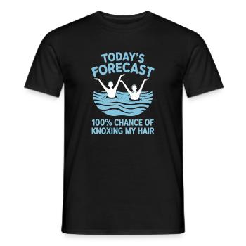Natation synchronisée Natation artistique Sports nautiques - T-shirt homme - noir - Devant - AI Model Male 178 light (178cm)