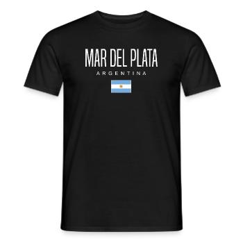 Mardelplata Argentine Argentin - T-shirt homme - noir - Devant - AI Model Male 178 light (178cm)