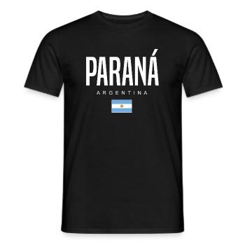 Paraná Argentina Argentinian - Men's T-Shirt - black - Front - AI Model Male 178 light (178cm)