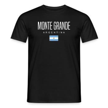 Monte Grande Argentina Argentinian - Men's T-Shirt - black - Front - AI Model Male 178 light (178cm)