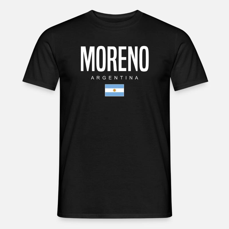 Moreno Argentinien Argentinier - Männer T-Shirt - Schwarz