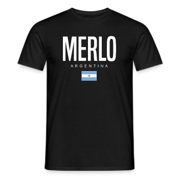 Merlo Argentina Argentinian - Men's T-Shirt - black - Front - AI Model Male 178 light (178cm)