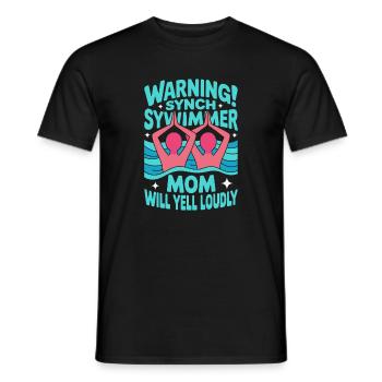 Natation synchronisée Natation artistique Sports nautiques - T-shirt homme - noir - Devant - AI Model Male 178 light (178cm)