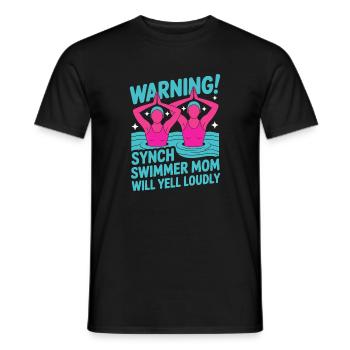 Natation synchronisée Natation artistique Sports nautiques - T-shirt homme - noir - Devant - AI Model Male 178 light (178cm)
