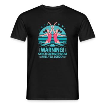 Synchronschwimmen Kunstschwimmen Wassersport - Männer T-Shirt - Schwarz - Vorne - AI Model Male 178 light (178cm)