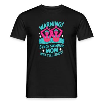Synchronschwimmen Kunstschwimmen Wassersport - Männer T-Shirt - Schwarz - Vorne - AI Model Male 178 light (178cm)