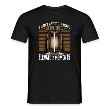 Elevator toddler & kids - Men's T-Shirt - black - Front - AI Model Male 178 light (178cm)