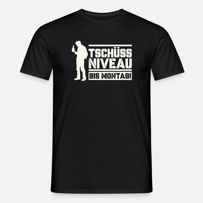 Bye bye level until Monday - Men's T-Shirt - black