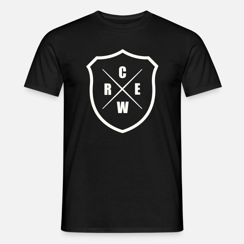 crew_wappen- - Männer T-Shirt - Schwarz