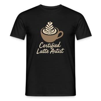 Barista Espresso Crew Café Slinger Latte - T-shirt homme - noir - Devant - AI Model Male 178 light (178cm)