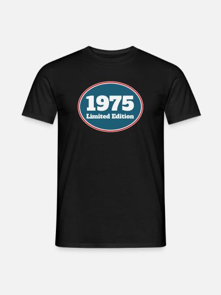 1975 Limited Edition - Männer T-Shirt - Schwarz